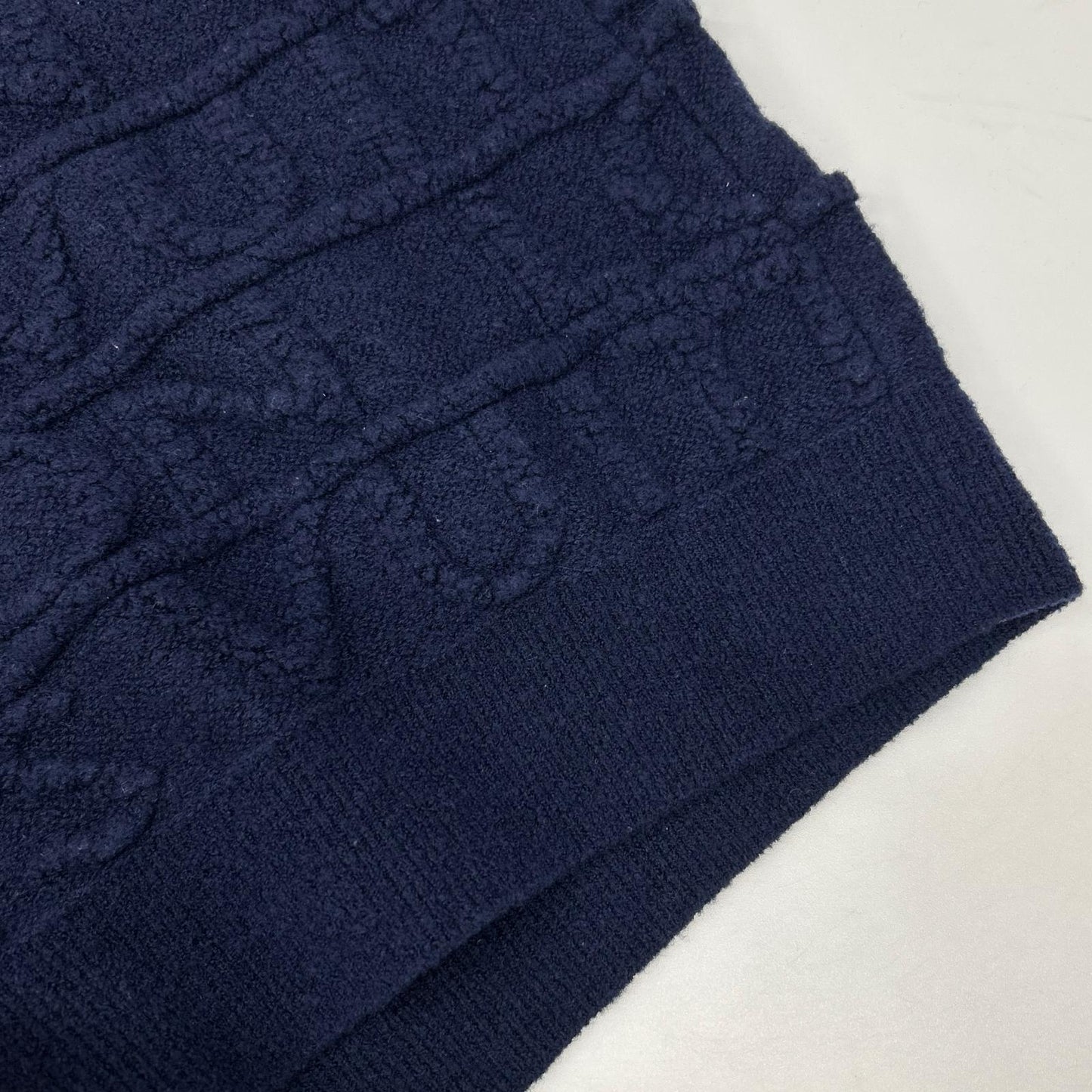 LOUIS VUITTON ルイヴィトン 20年製 FJKD09 ロゴジャガードニットワンピース