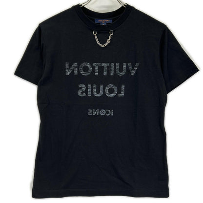 LOUIS VUITTON ルイヴィトン 【国内正規/23年製】RW232W TXP FJTS18 チェーン リバースロゴ プリント Tシャツ トップス