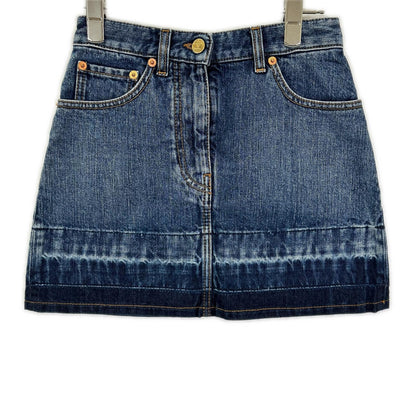 VALENTINO ヴァレンティノ Vロゴ 金具デニムミニスカート スカート