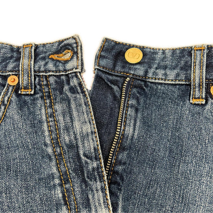 VALENTINO ヴァレンティノ Vロゴ 金具デニムミニスカート スカート