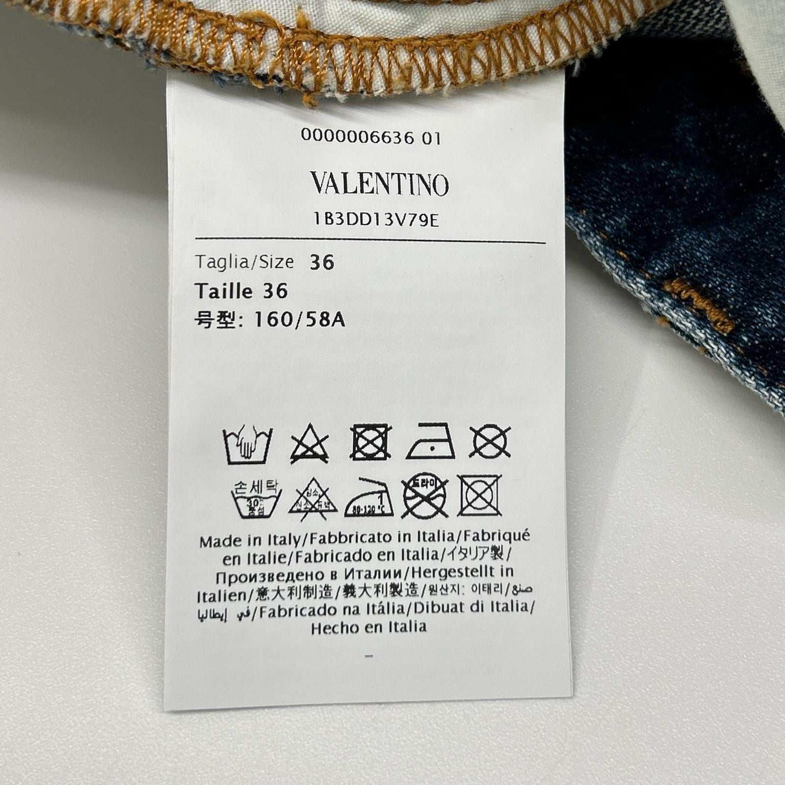 VALENTINO ヴァレンティノ Vロゴ 金具デニムミニスカート スカート