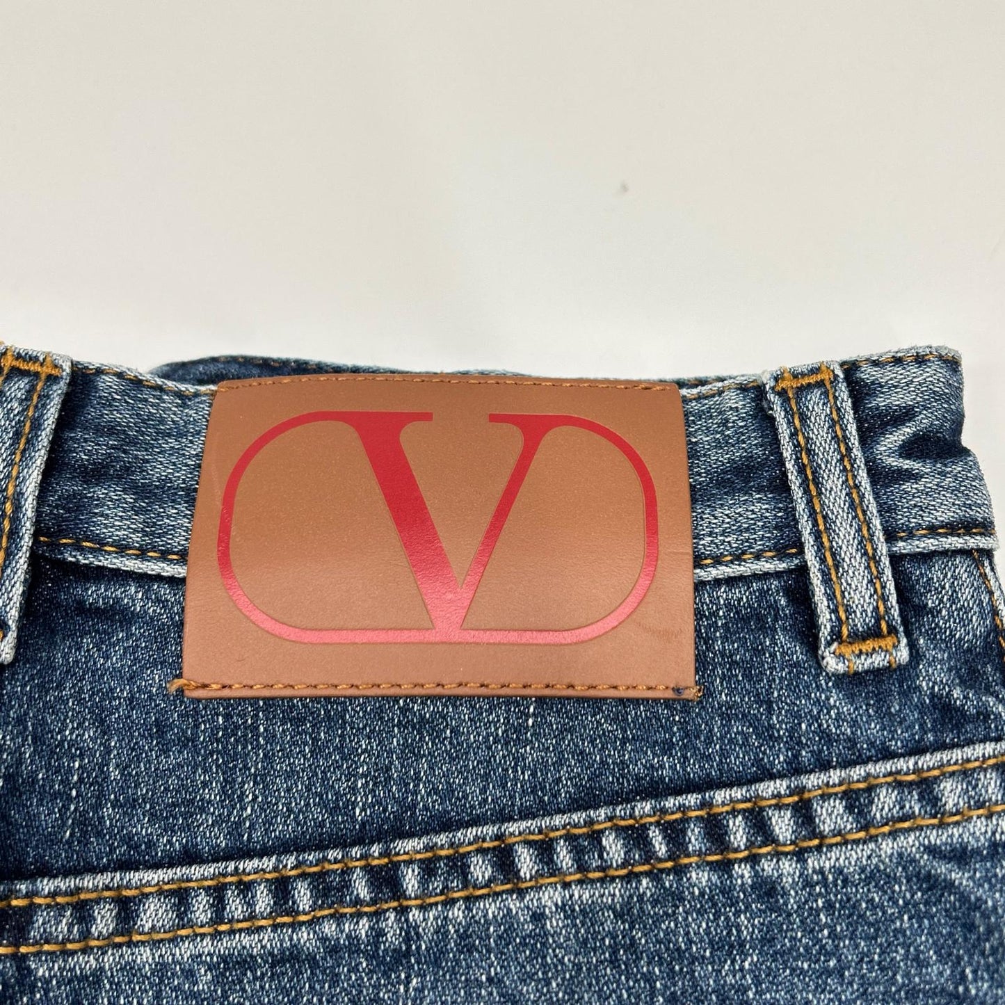 VALENTINO ヴァレンティノ Vロゴ 金具デニムミニスカート スカート