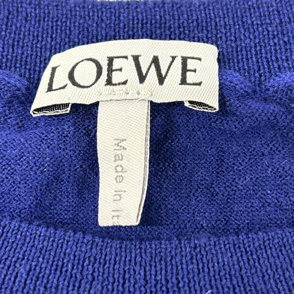 LOEWE ロエベ ネイビー アナグラム 半袖ニット トップス