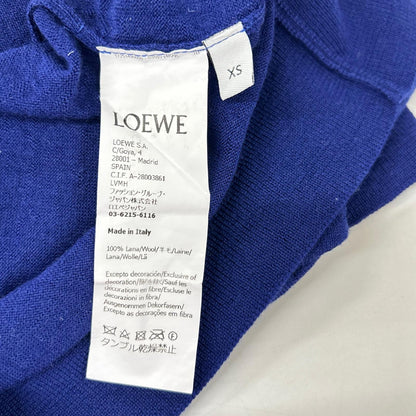 LOEWE ロエベ ネイビー アナグラム 半袖ニット トップス