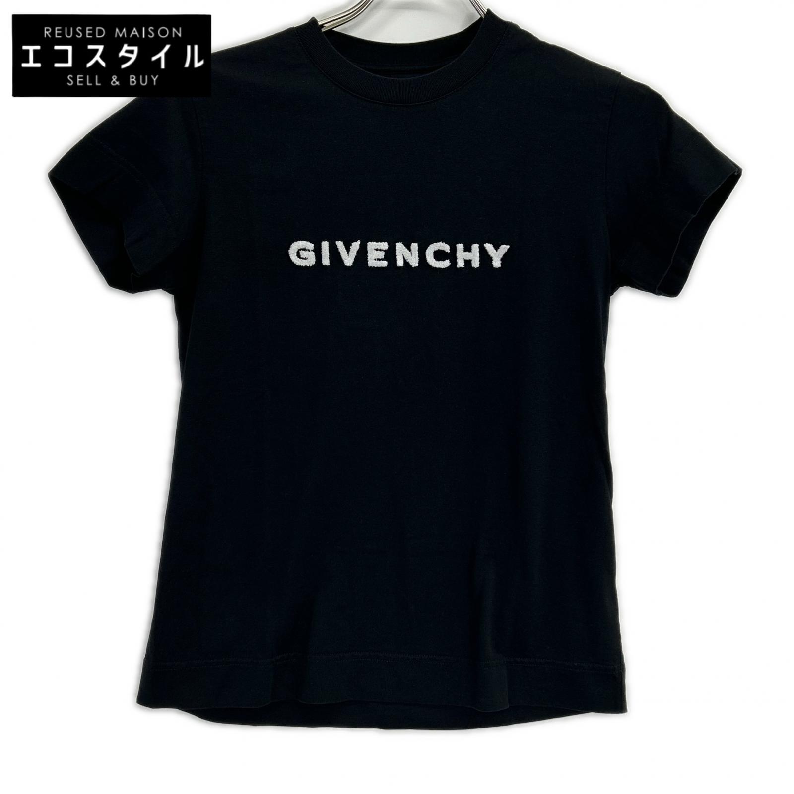 GIVENCHY ジバンシー BW707Y3Z85 バイル地 ロゴTシャツ トップス