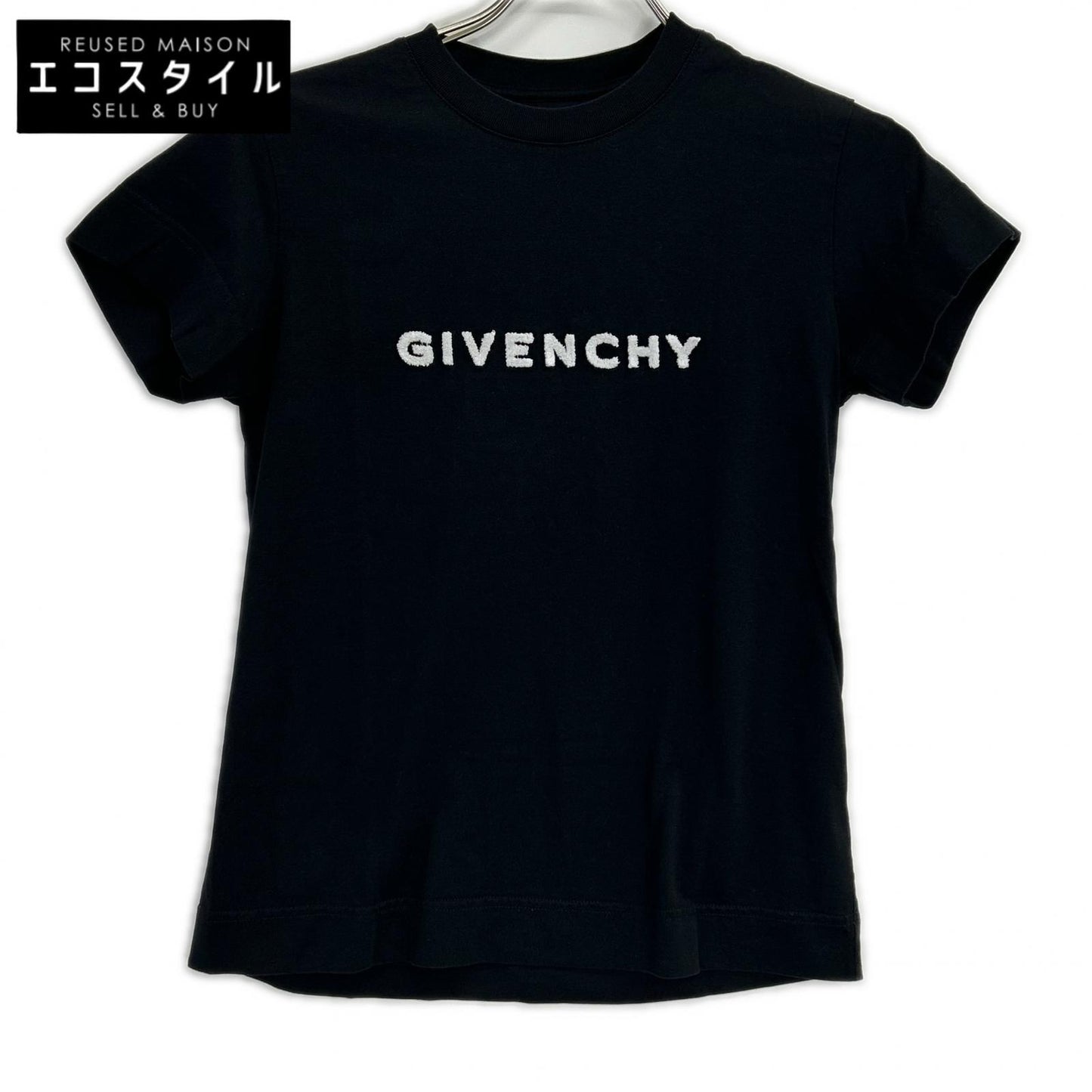 GIVENCHY BW707Y3Z85 terry-cloth logo T-shirt top