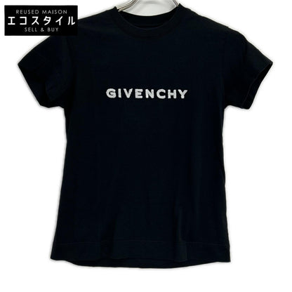 GIVENCHY BW707Y3Z85 terry-cloth logo T-shirt top