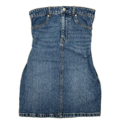 ALEXANDER WANG アレキサンダーワン 4DC3246465 ベアトップ デニム ミニドレス ワンピース ワンピース