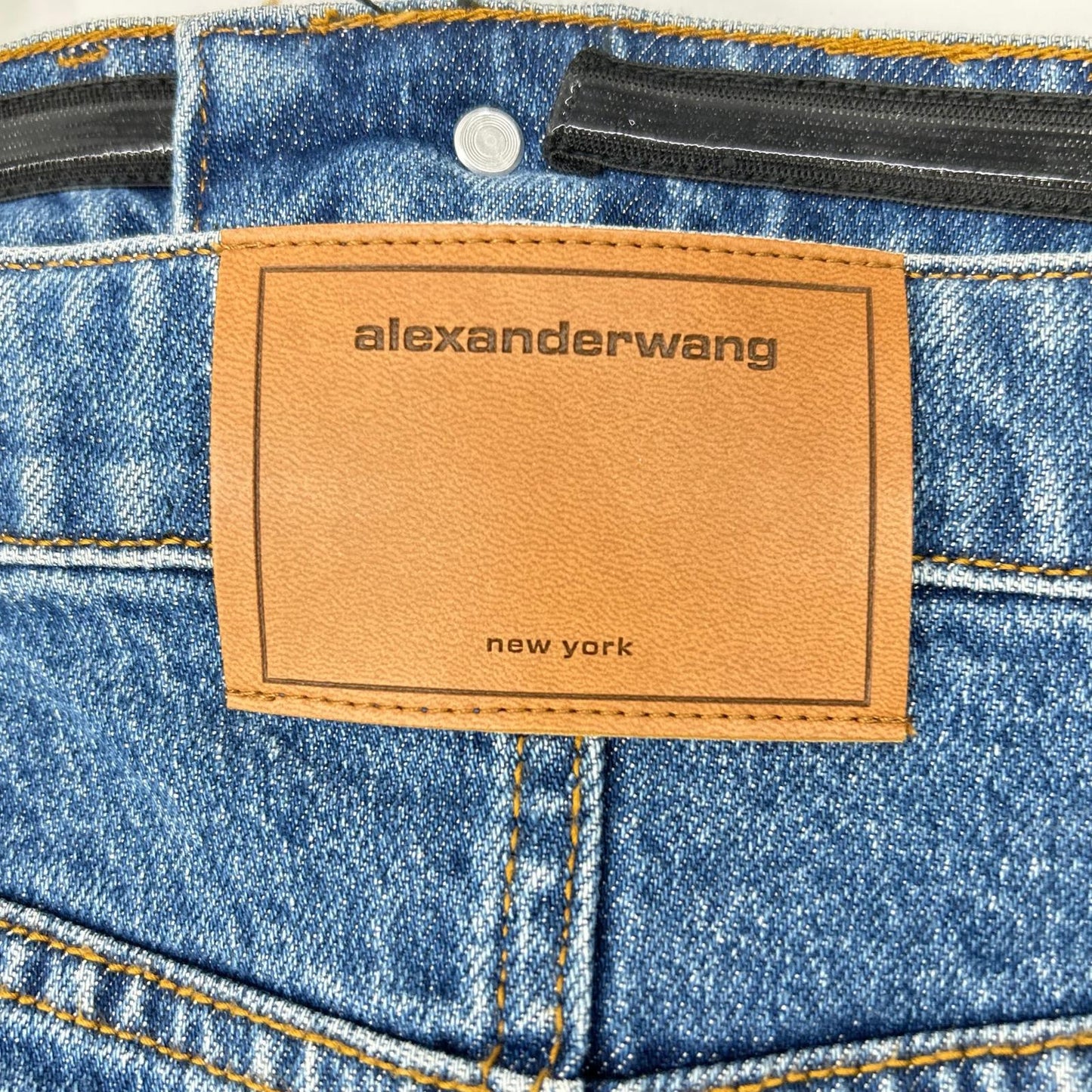 ALEXANDER WANG アレキサンダーワン 4DC3246465 ベアトップ デニム ミニドレス ワンピース ワンピース