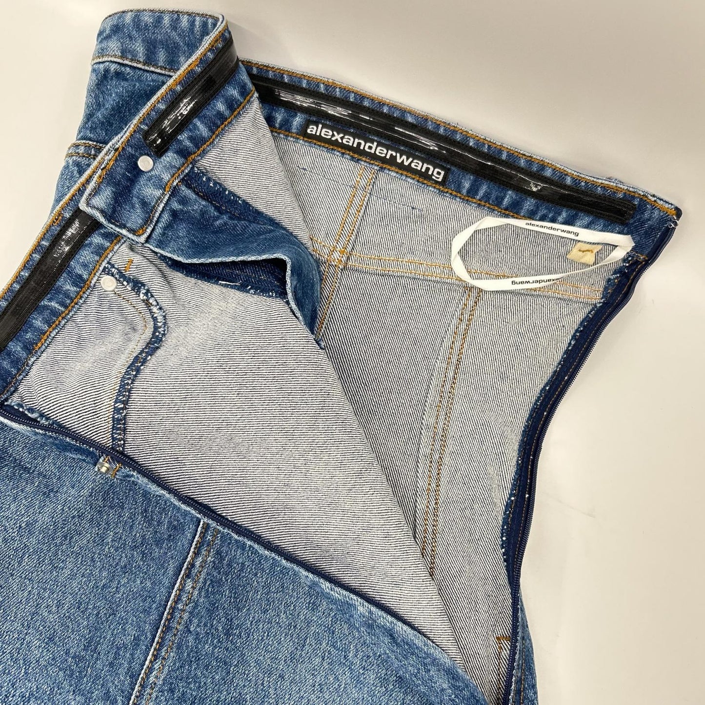 ALEXANDER WANG アレキサンダーワン 4DC3246465 ベアトップ デニム ミニドレス ワンピース ワンピース