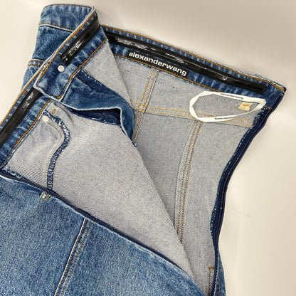ALEXANDER WANG アレキサンダーワン 4DC3246465 ベアトップ デニム ミニドレス ワンピース ワンピース