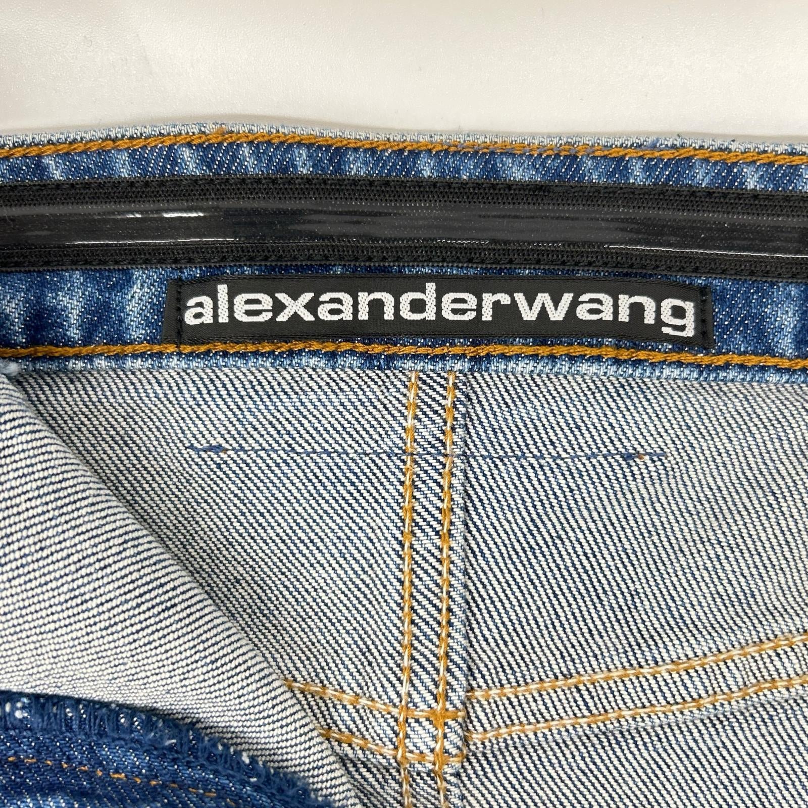 ALEXANDER WANG アレキサンダーワン 4DC3246465 ベアトップ デニム ミニドレス ワンピース ワンピース
