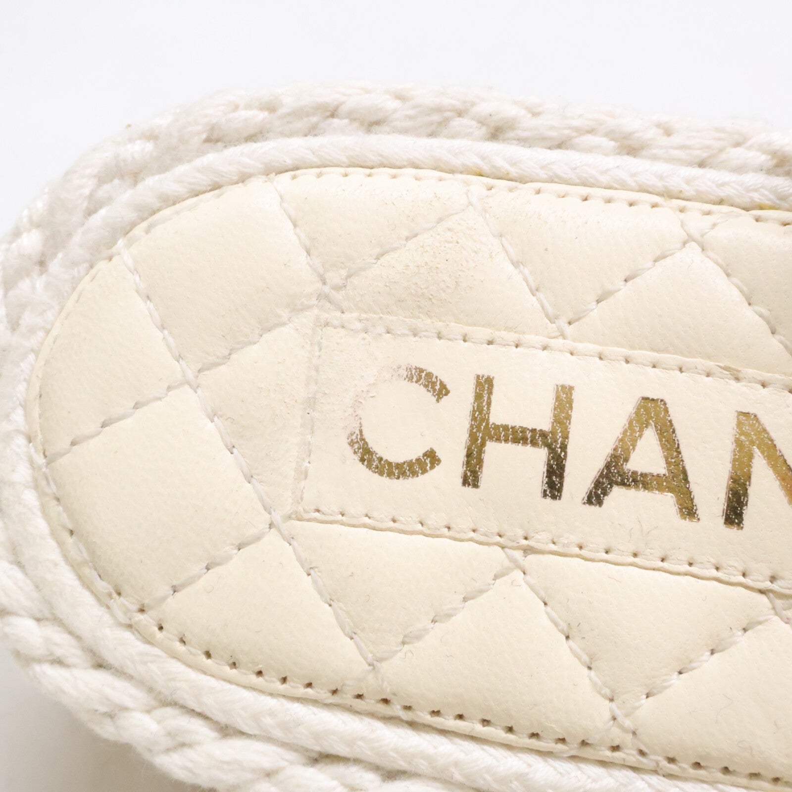 CHANEL シャネル G34602 ココマーク マトラッセ ロープ サンダル シューズ