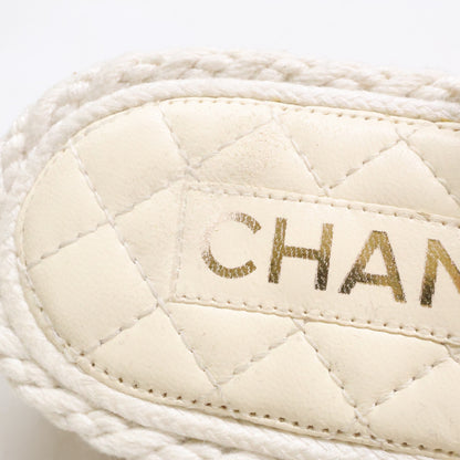 CHANEL シャネル G34602 ココマーク マトラッセ ロープ サンダル シューズ