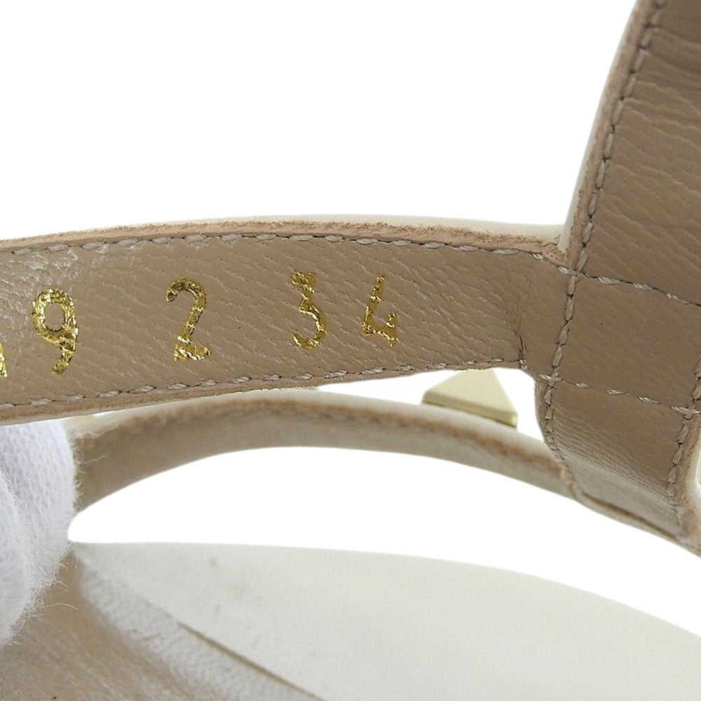 VALENTINO ヴァレンティノ ロックスタッズ ストラップ フラットサンダル レディース ライトベージュ 34 シューズ