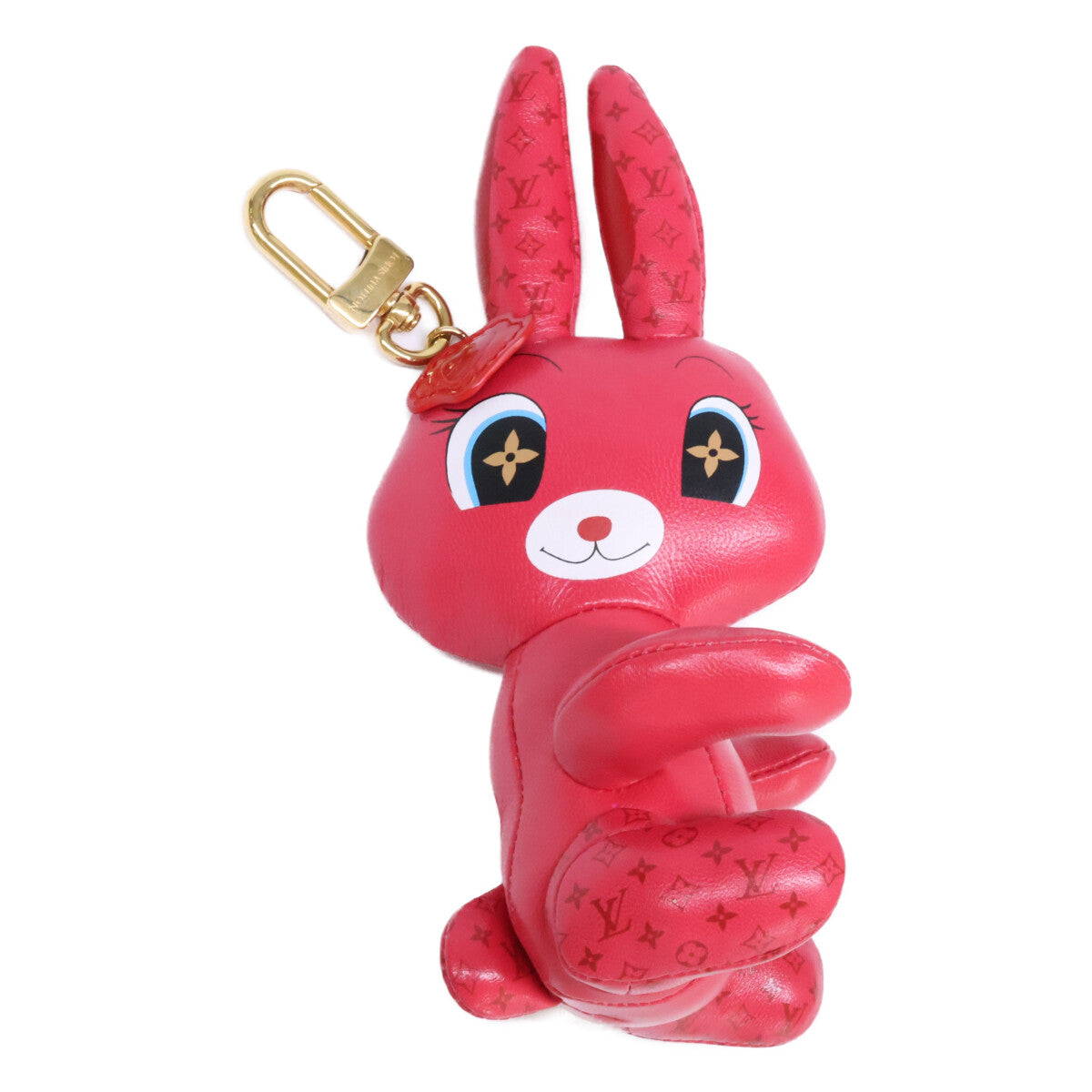 LOUIS VUITTON ルイヴィトン M01979 ポルトクレ・アニモグラム ラビット バッグチャーム/キーホルダー チャーム