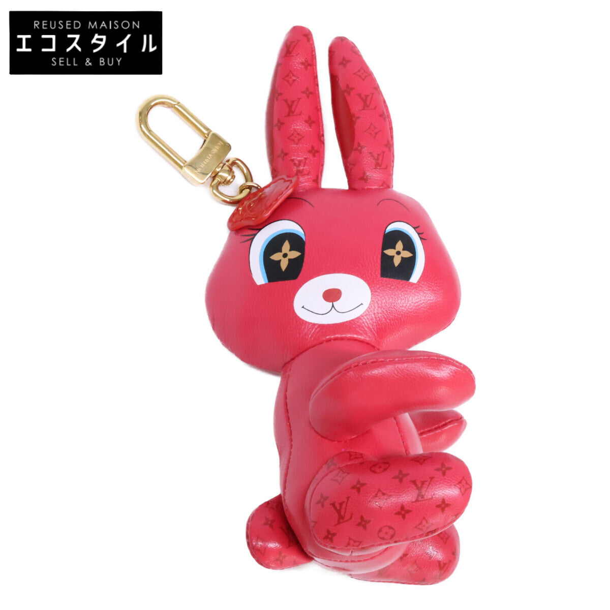 LOUIS VUITTON ルイヴィトン M01979 ポルトクレ・アニモグラム ラビット バッグチャーム/キーホルダー チャーム