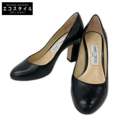 JIMMY CHOO ジミーチュウ BILLIE85 レザー チャンキーヒール パンプス シューズ