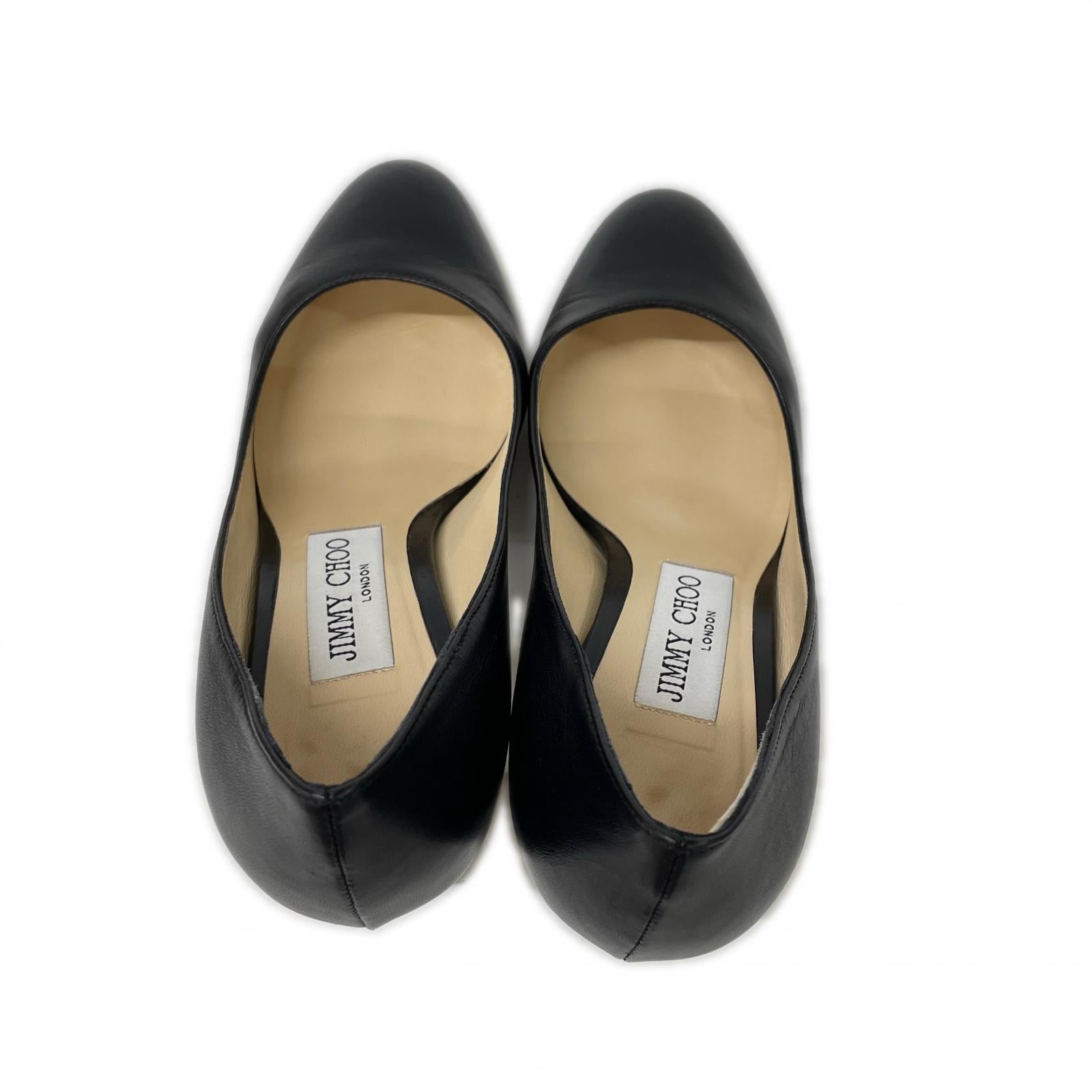 JIMMY CHOO ジミーチュウ BILLIE85 レザー チャンキーヒール パンプス シューズ