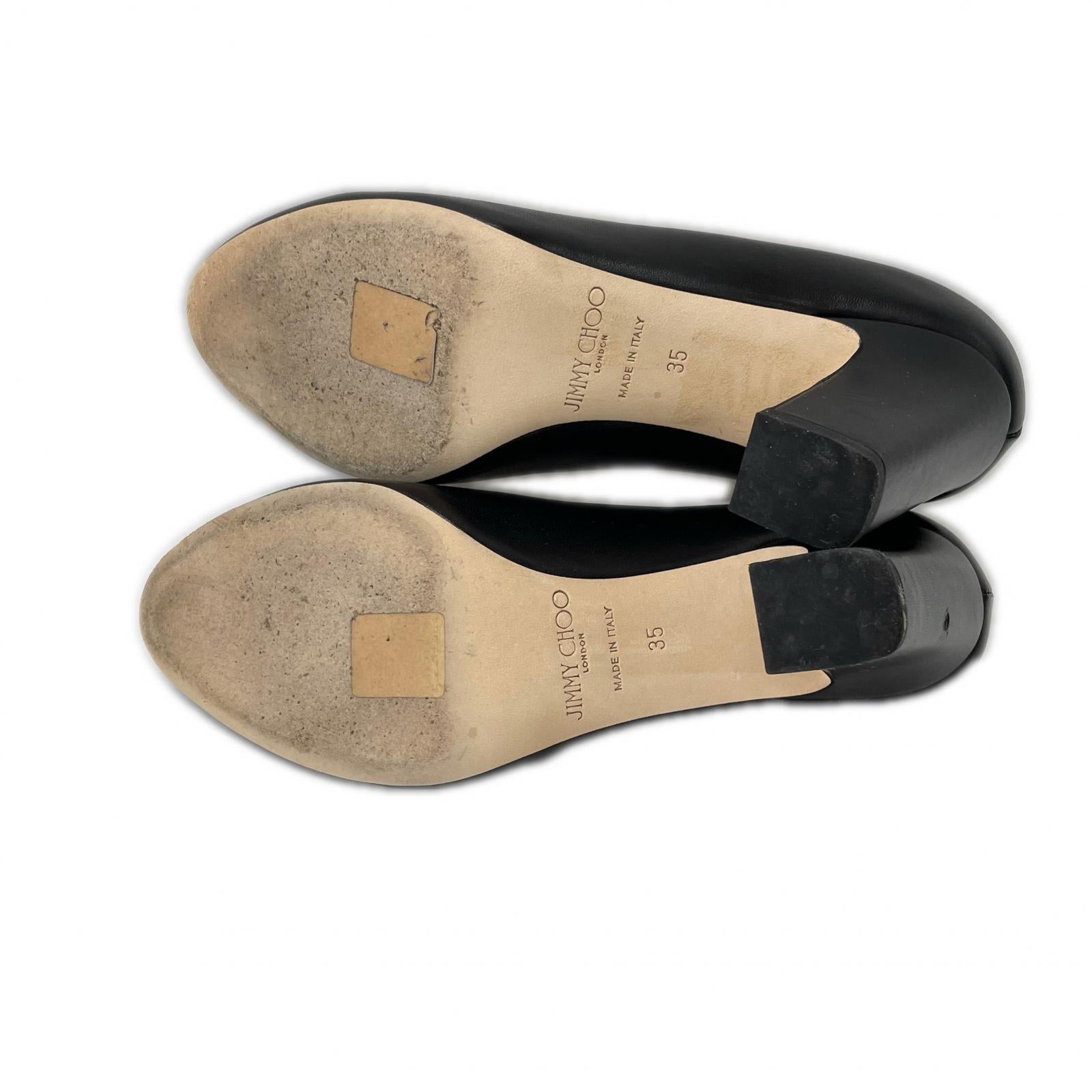 JIMMY CHOO ジミーチュウ BILLIE85 レザー チャンキーヒール パンプス シューズ
