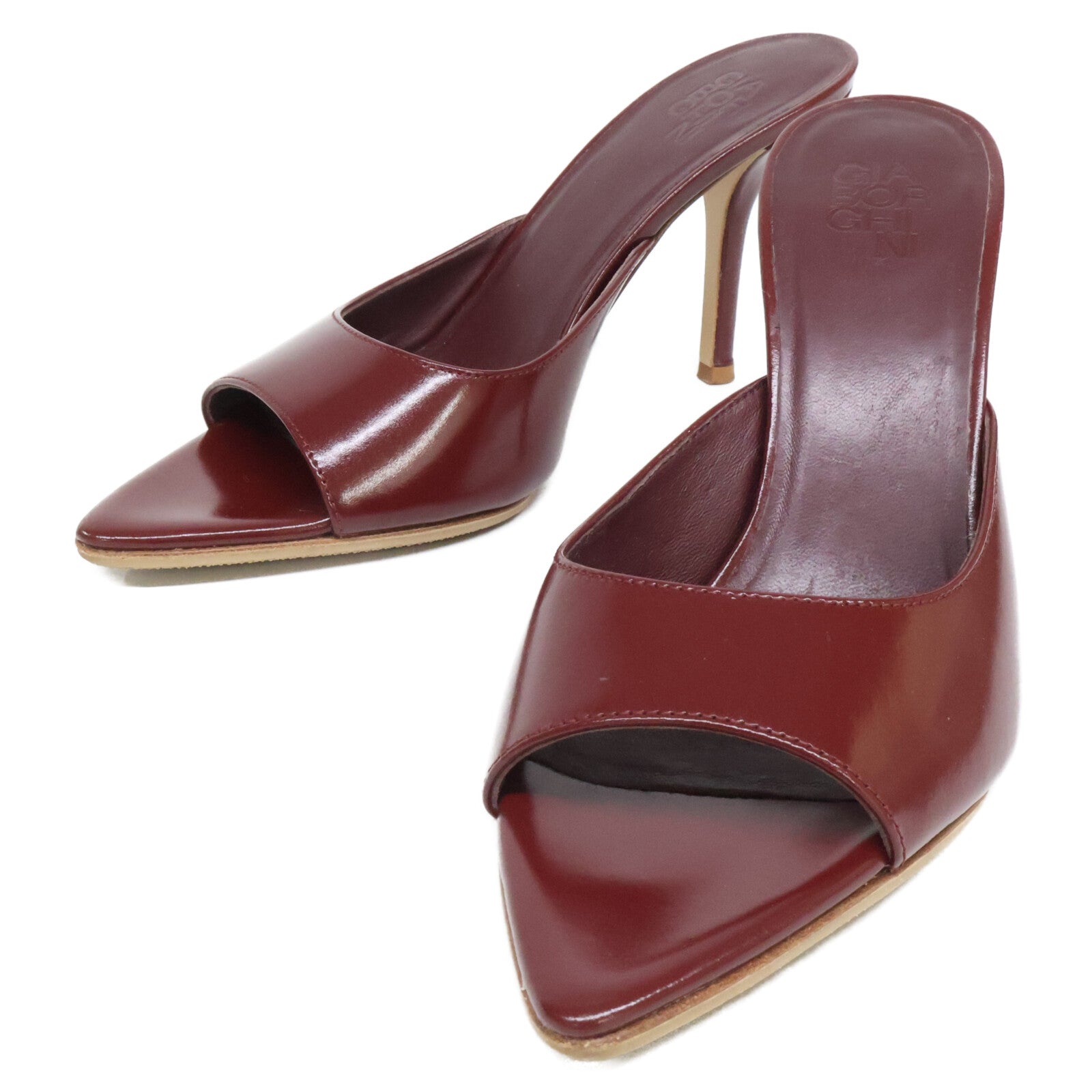 GIA BORGHINI ジア ボルギーニ 【美品】25SS PERNI 04 ポインテッドトゥ ミュール シューズ