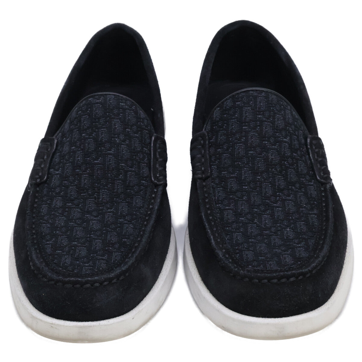 DIOR ディオール 【美品】Dior Granville スエード/ディオール オブリーク ジャカード ローファー シューズ