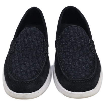 DIOR ディオール 【美品】Dior Granville スエード/ディオール オブリーク ジャカード ローファー シューズ