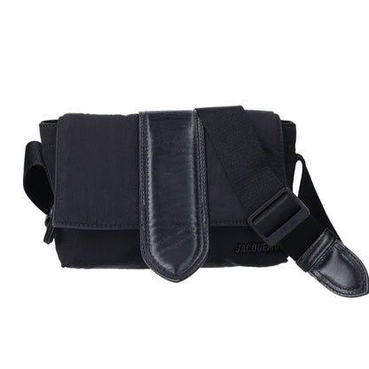 JACQUEMUS Bambino nylon flap shoulder bag