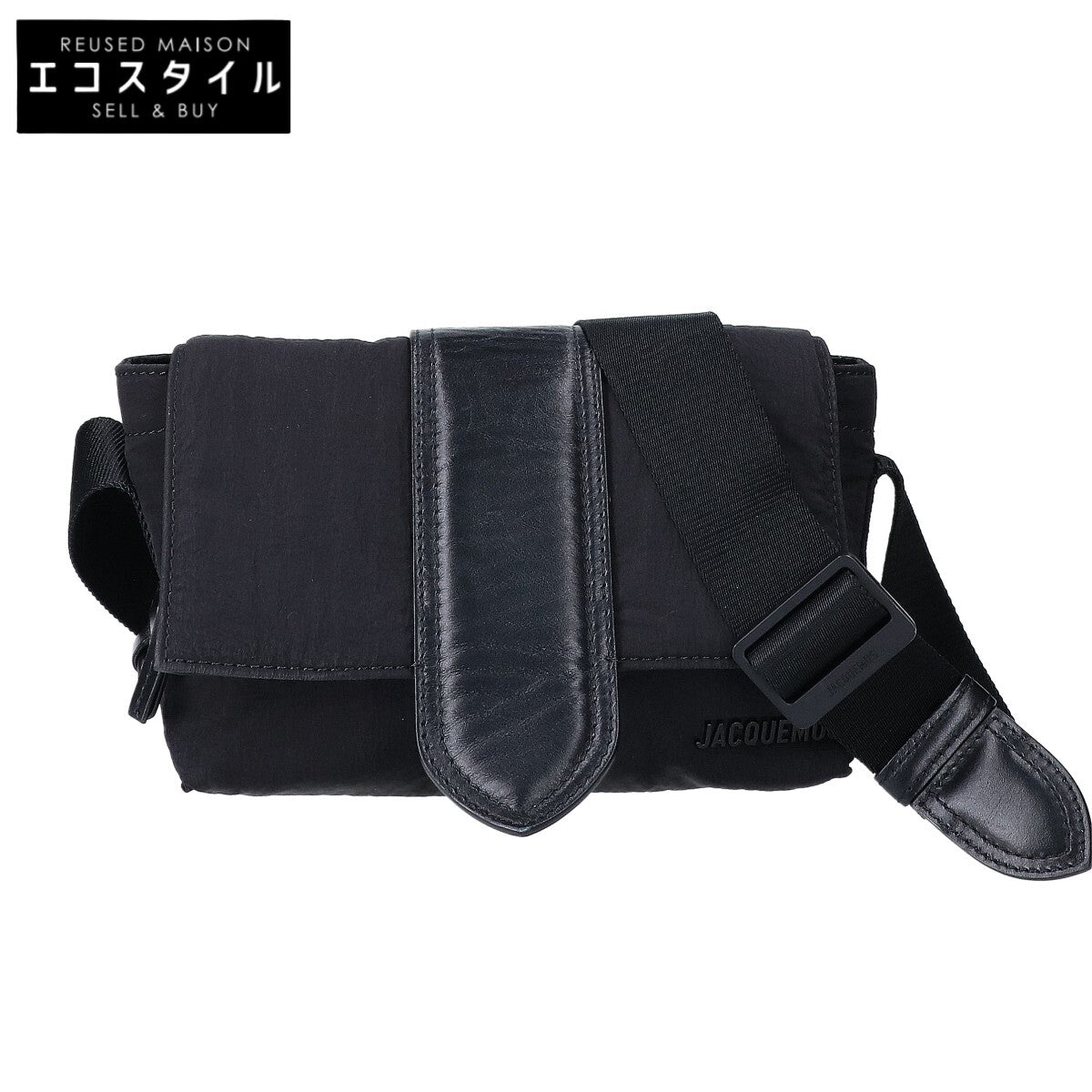 JACQUEMUS Bambino nylon flap shoulder bag