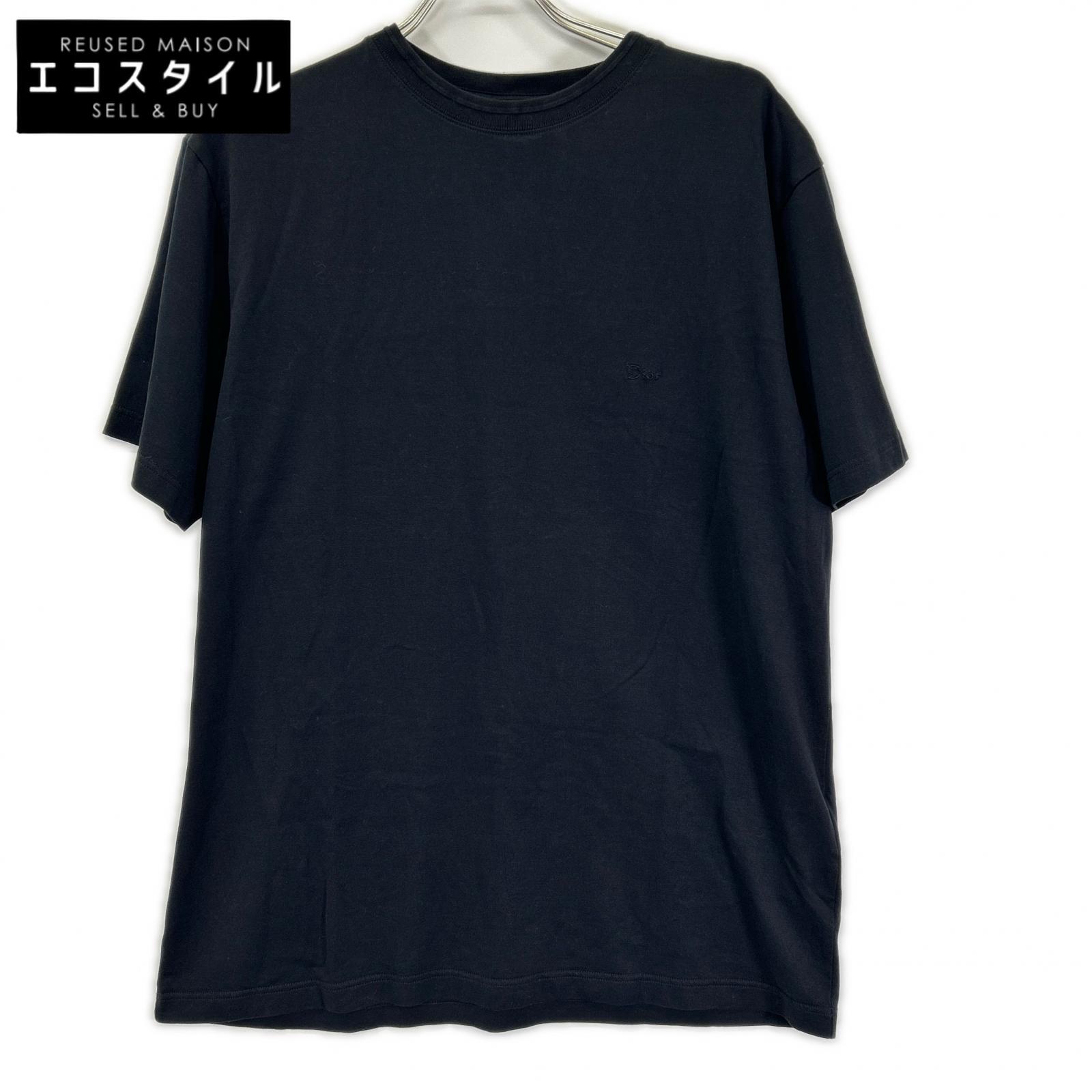 DIOR ディオール 693J622A3303 ブラック コットンジャージーTシャツ トップス