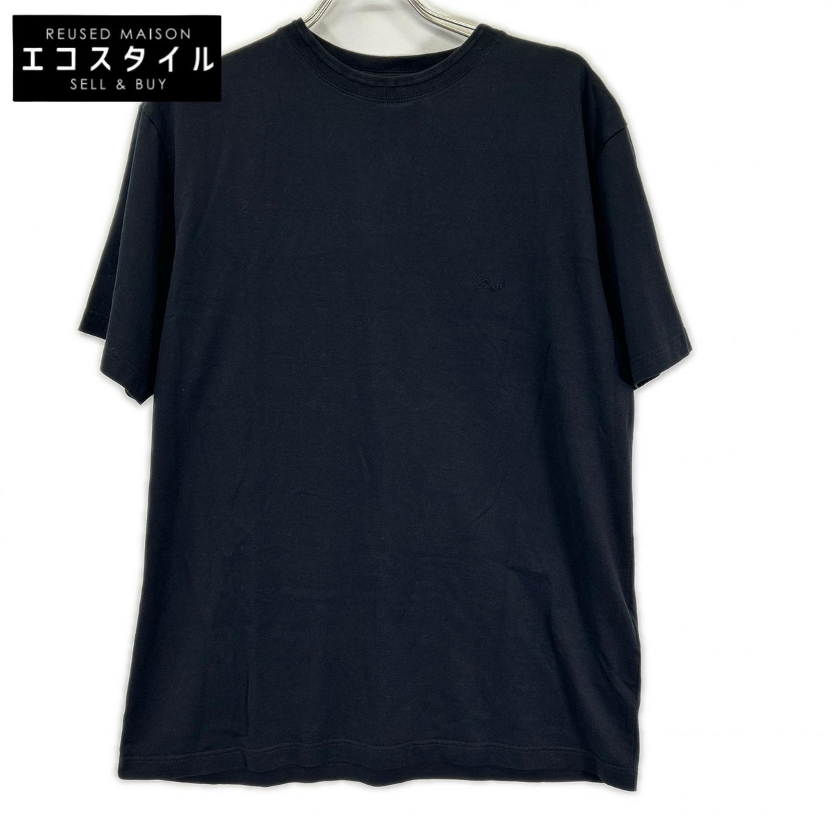 DIOR ディオール 693J622A3303 ブラック コットンジャージーTシャツ トップス