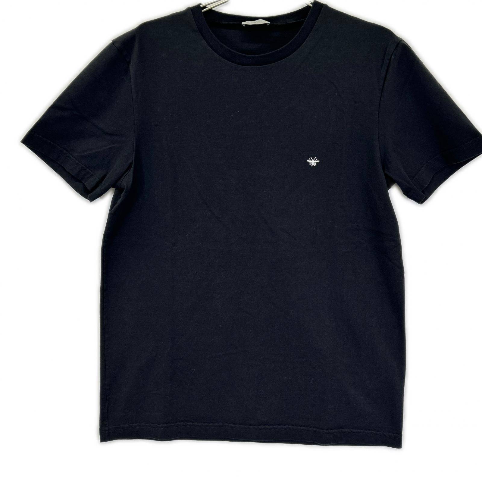 DIOR ディオール 733J603B0677 BEE刺繍 ブラック クルーネックTシャツ トップス