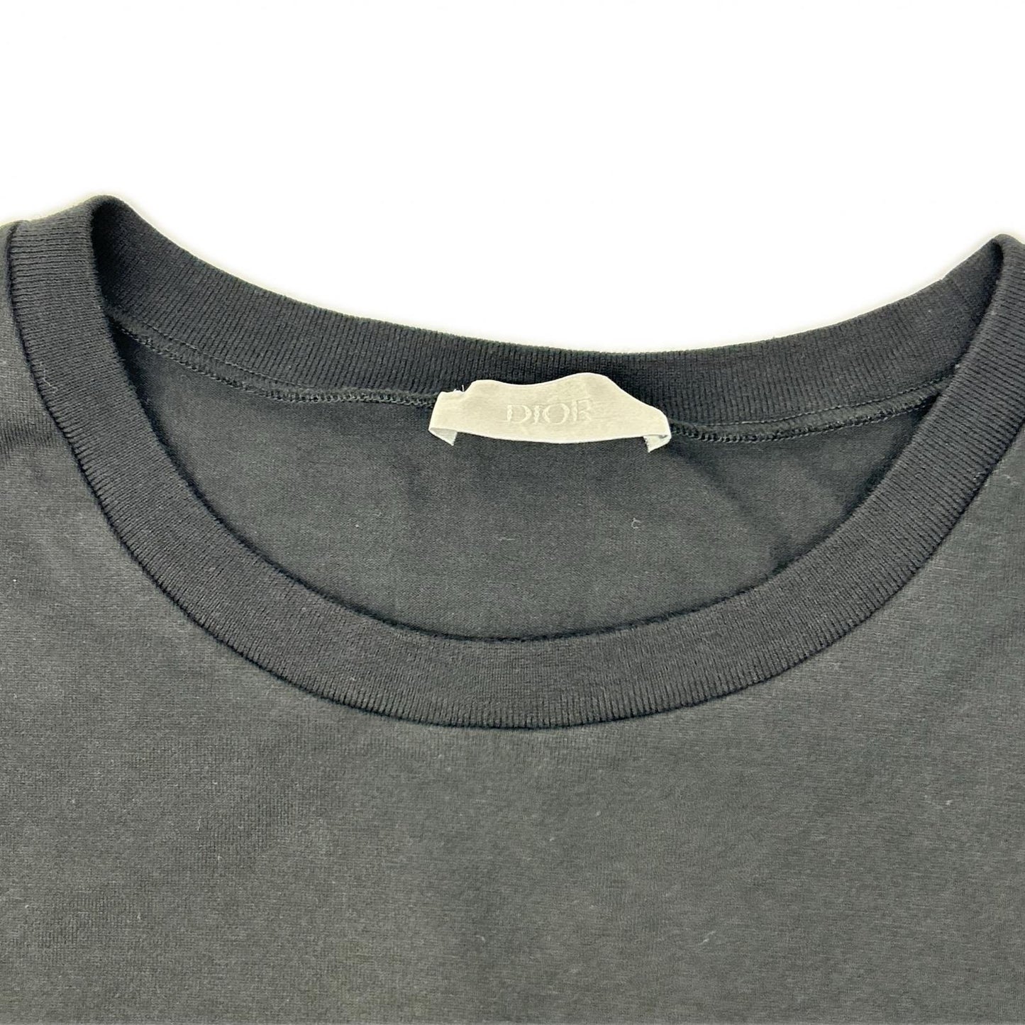 DIOR ディオール 733J603B0677 BEE刺繍 ブラック クルーネックTシャツ トップス