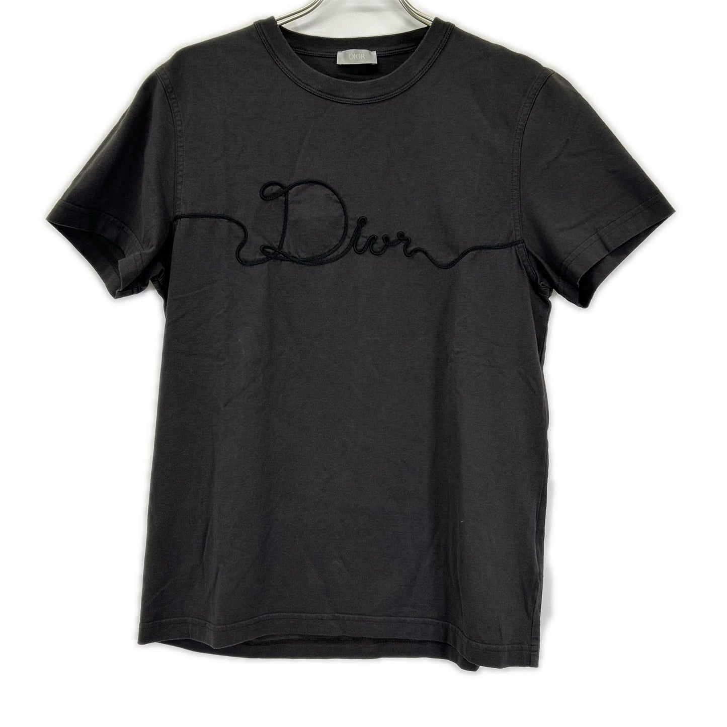 DIOR ディオール 613J668A0677 ディオールリボン ブラック クルーネックTシャツ トップス