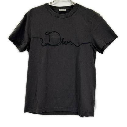 DIOR ディオール 613J668A0677 ディオールリボン ブラック クルーネックTシャツ トップス
