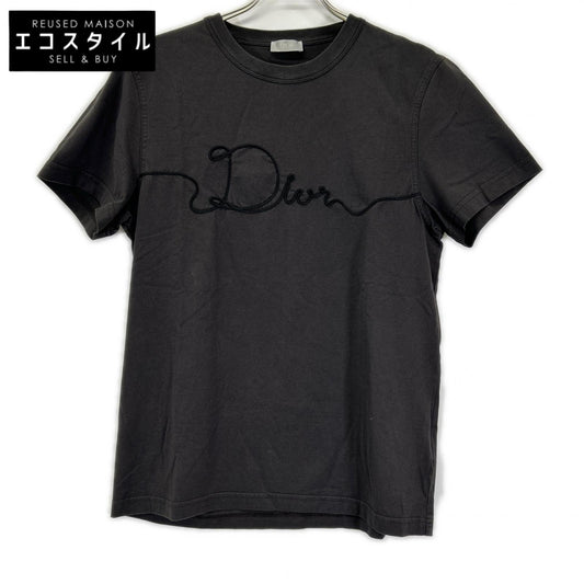 DIOR ディオール 613J668A0677 ディオールリボン ブラック クルーネックTシャツ トップス