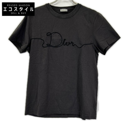 DIOR ディオール 613J668A0677 ディオールリボン ブラック クルーネックTシャツ トップス