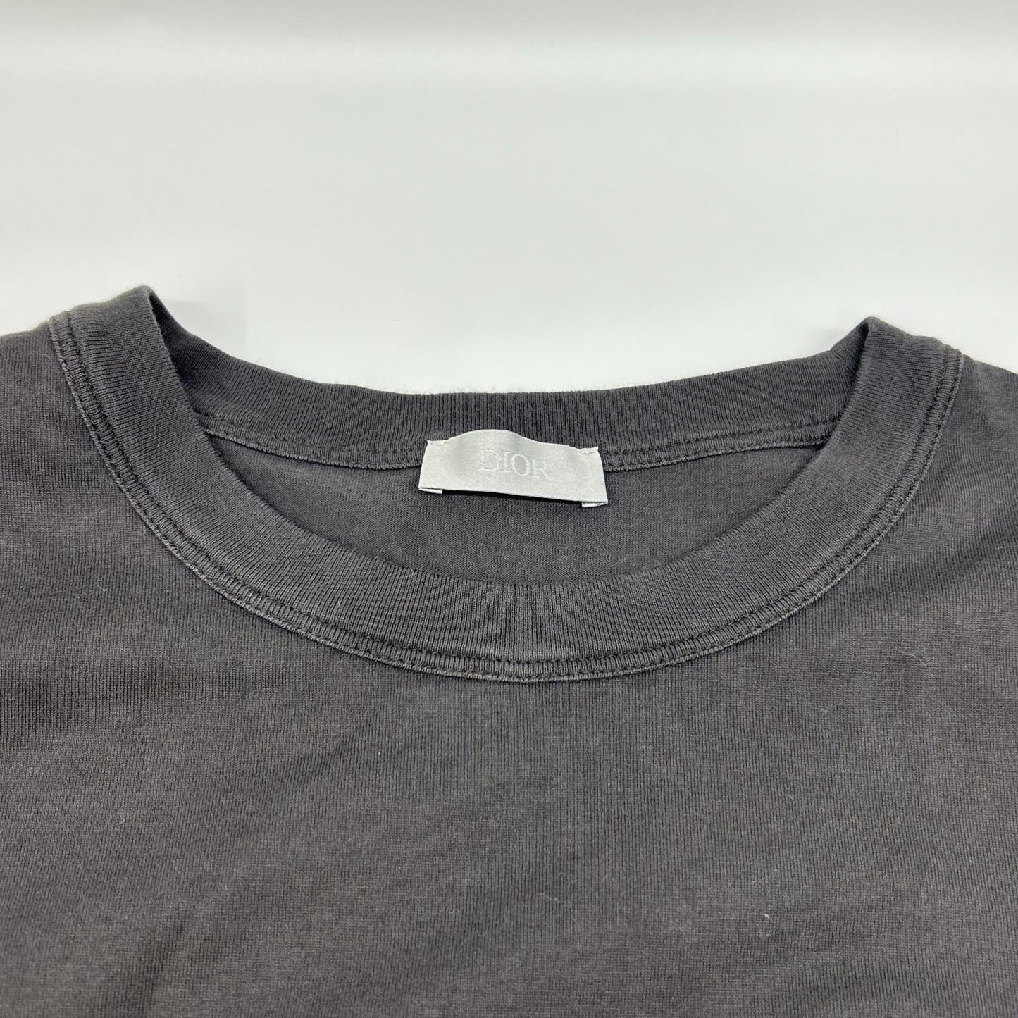 DIOR ディオール 613J668A0677 ディオールリボン ブラック クルーネックTシャツ トップス