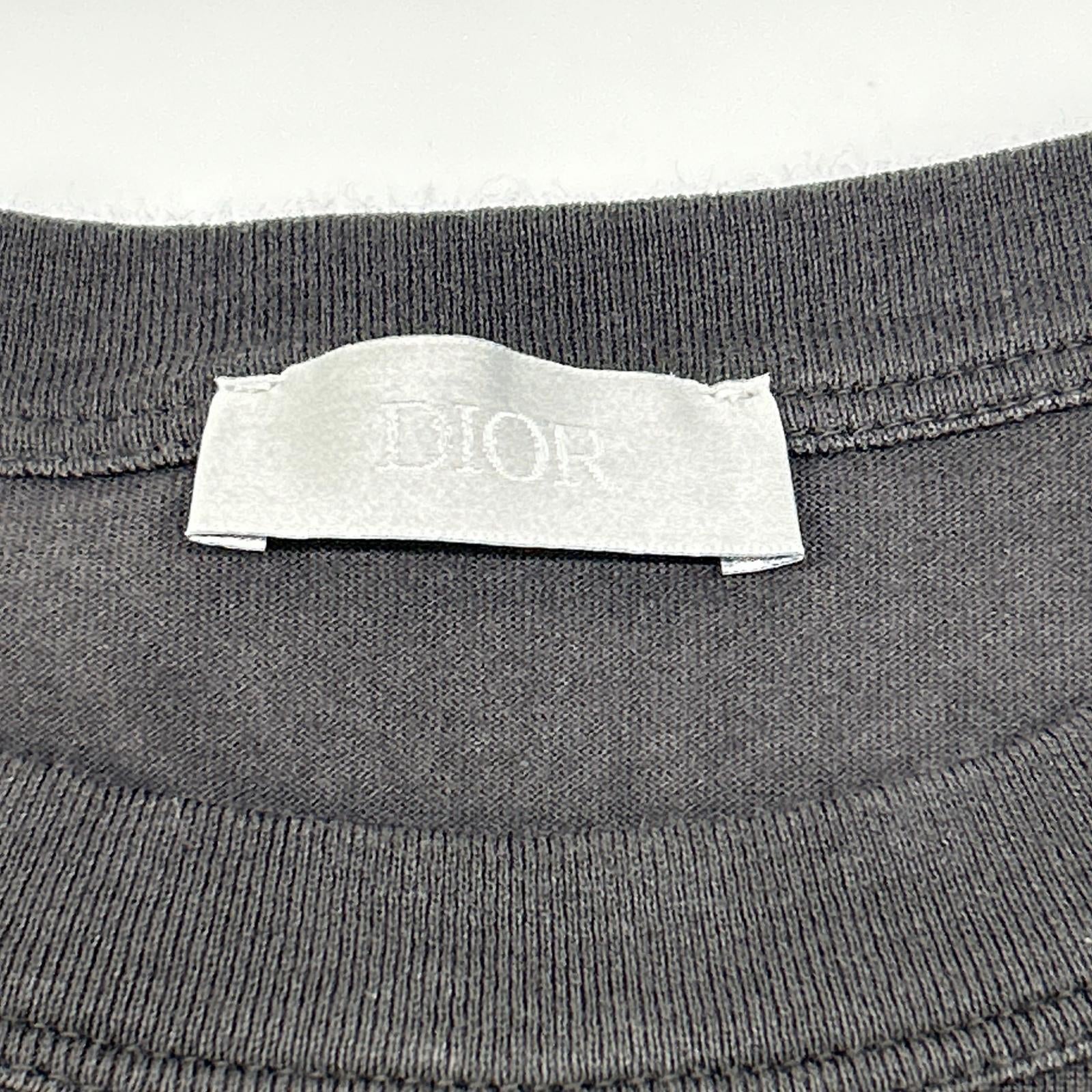 DIOR ディオール 613J668A0677 ディオールリボン ブラック クルーネックTシャツ トップス
