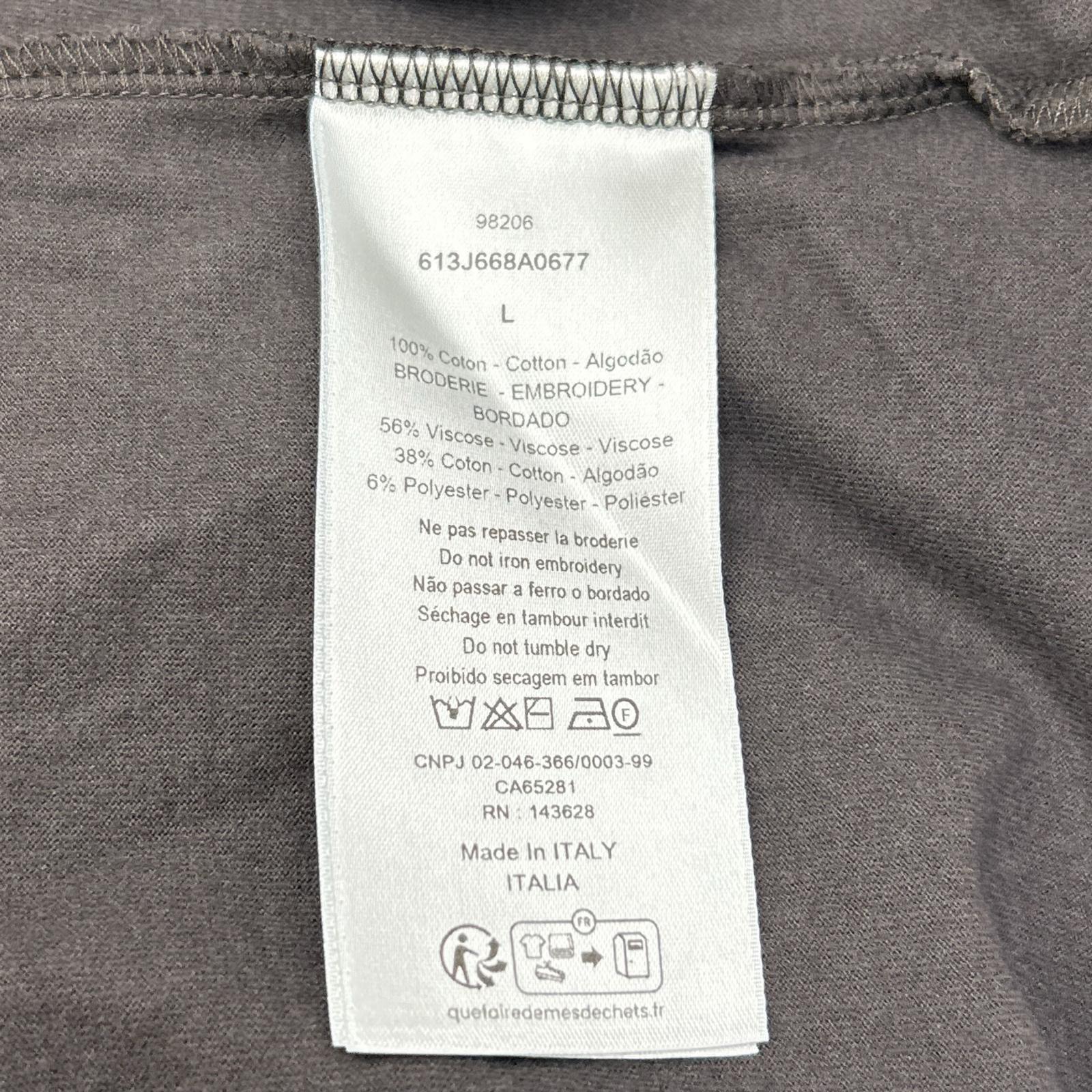 DIOR ディオール 613J668A0677 ディオールリボン ブラック クルーネックTシャツ トップス