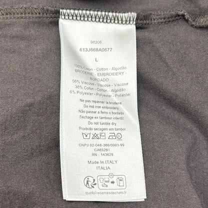 DIOR ディオール 613J668A0677 ディオールリボン ブラック クルーネックTシャツ トップス