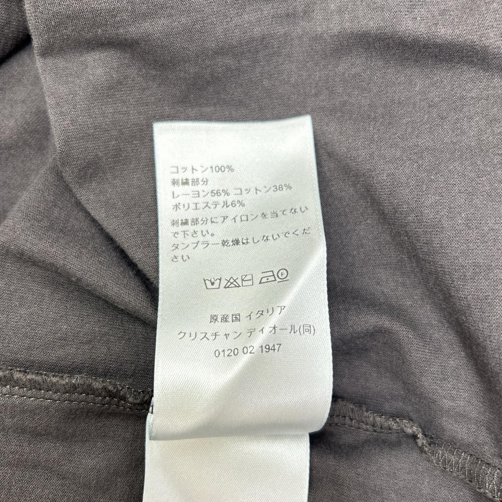DIOR ディオール 613J668A0677 ディオールリボン ブラック クルーネックTシャツ トップス