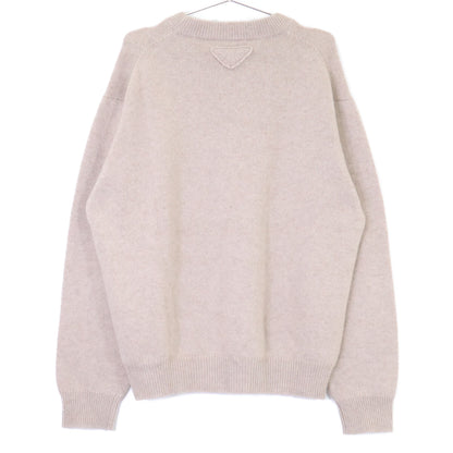 PRADA プラダ 【美品/国内正規/25年製】UMB674 Re-Cashmere crewneck Sweater カシミヤ100％ クルーネック ニットセーター トップス