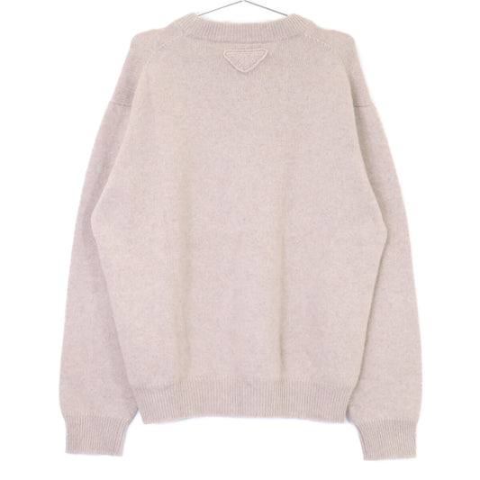 PRADA プラダ 【美品/国内正規/25年製】UMB674 Re-Cashmere crewneck Sweater カシミヤ100％ クルーネック ニットセーター トップス