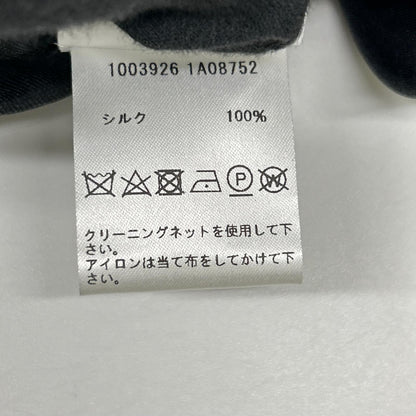 VERSACE ヴェルサーチェ 1003926 1A08752 ロゴプリント シルク オープンカラーシャツ トップス