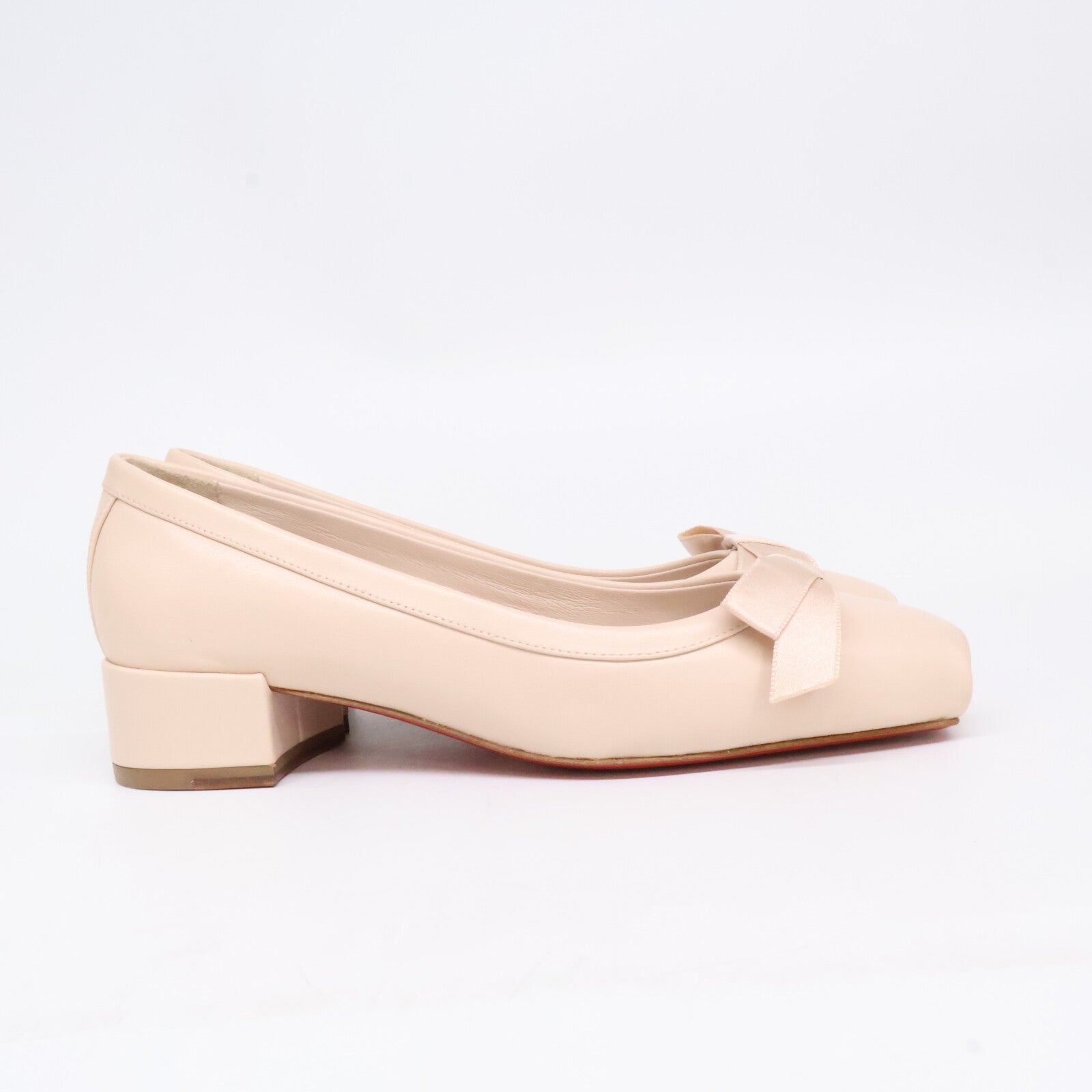 CHRISTIAN LOUBOUTIN クリスチャンルブタン 【新品同様】1240204 Mamaflirt 30 バレリーナ リボン パンプス シューズ