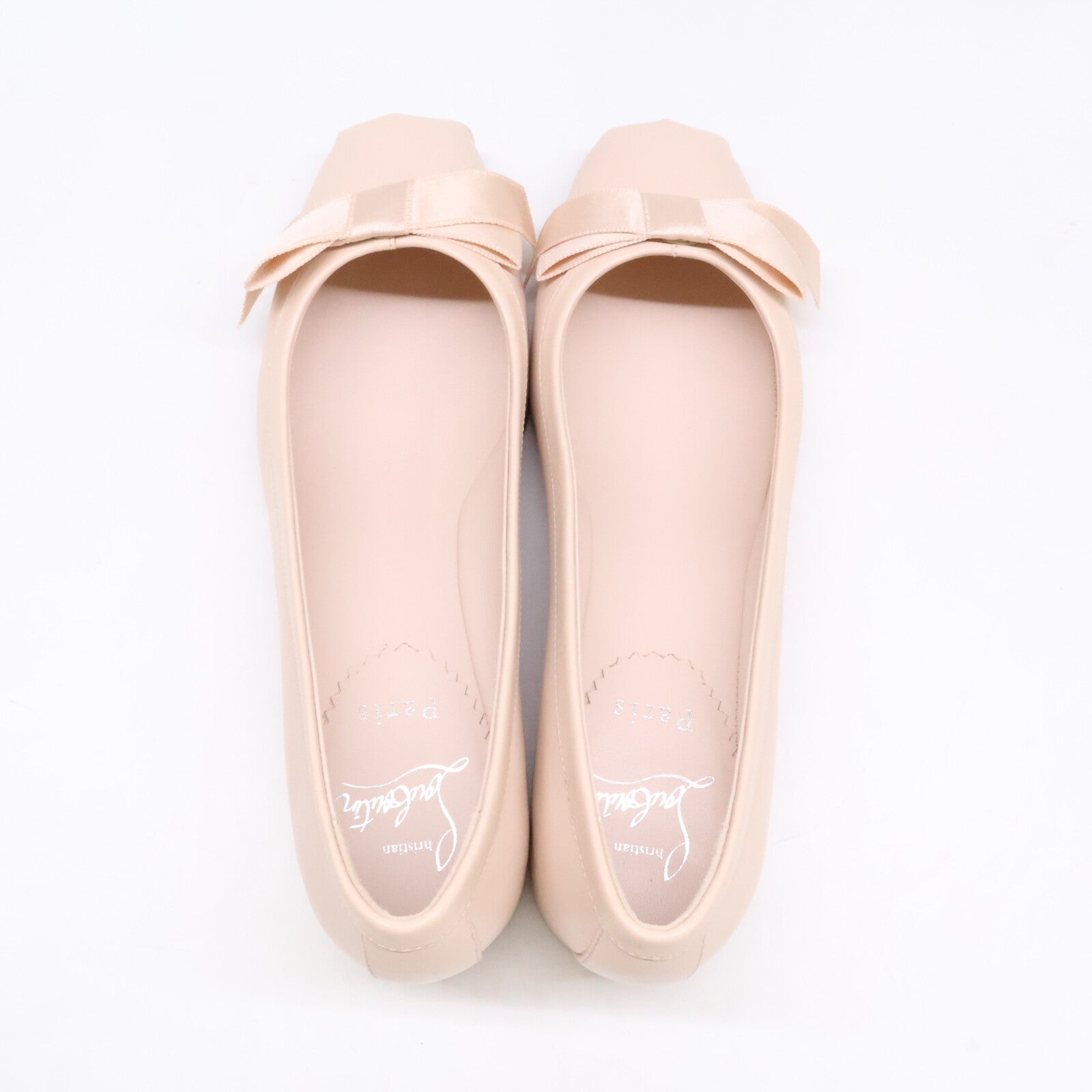CHRISTIAN LOUBOUTIN クリスチャンルブタン 【新品同様】1240204 Mamaflirt 30 バレリーナ リボン パンプス シューズ