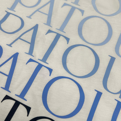 PATOU パトゥ 25-JE112-9999 ホワイト オーガニックコットン ロゴTシャツ トップス