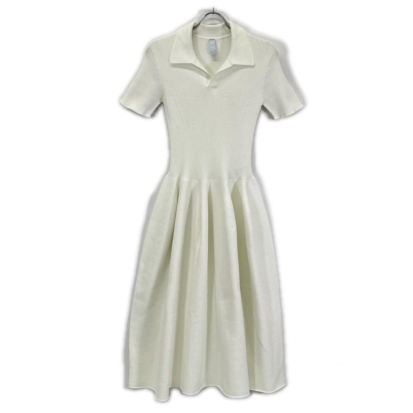 CFCL シーエフシーエル 26年 CF011KH026JP00 ホワイト POTTERY GLITTER SHORT SLEEVE POLO DRESS ワンピース