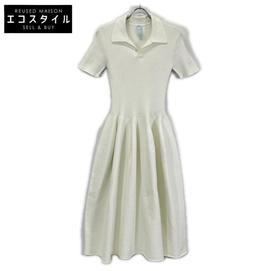 CFCL シーエフシーエル 26年 CF011KH026JP00 ホワイト POTTERY GLITTER SHORT SLEEVE POLO DRESS ワンピース